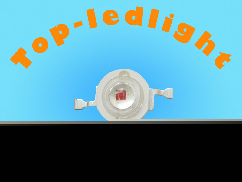5PCS 1W red 50LM emitter for high power led light diy