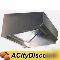 6 ft stainless steel restaurant heat hood 4FT deep nsf