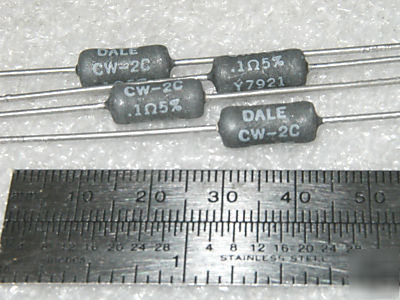 0.1 ohms 5% @ 2 watt ww dale power resistor s (50 pcs) 
