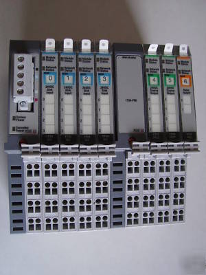 Allen bradley micro point i/o plc rack with devicenet