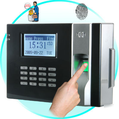 Fingerprint time attendance time clock and door system 
