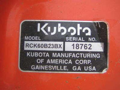 Kubota BX2350D BX2350 4 x 4 with loader and mower deck