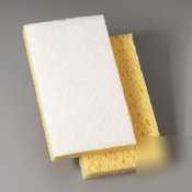 Light duty sponge scrubber w/white pad - PAD16320