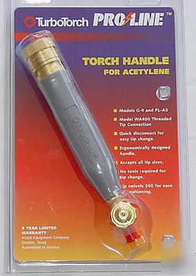 New turbotorch proline torch handle acetylene g-4 pl-5A