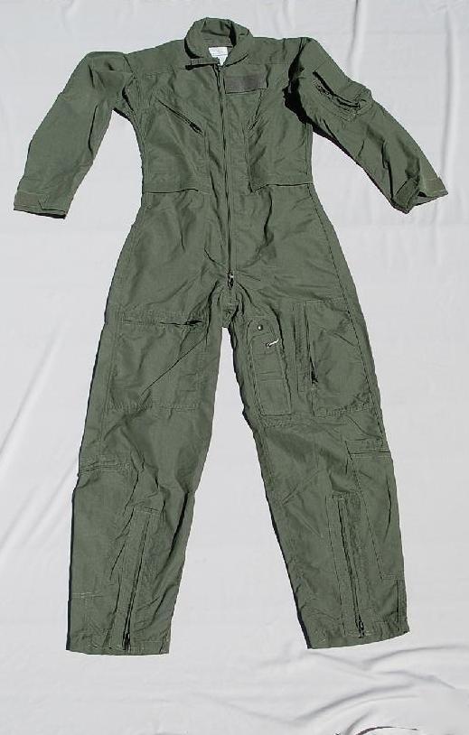 Nomex barrier-wear flight suit sage green size 32L