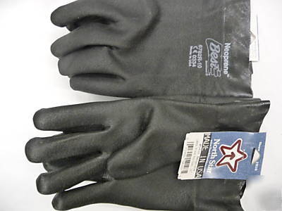1 dozen neoprene gloves best #6782-10, rough finish 