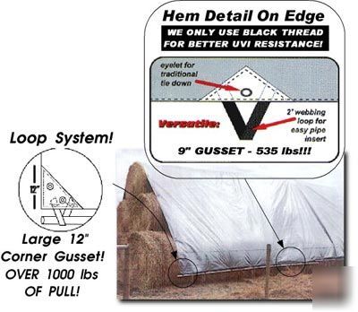 18'X48' hay poly tarp 