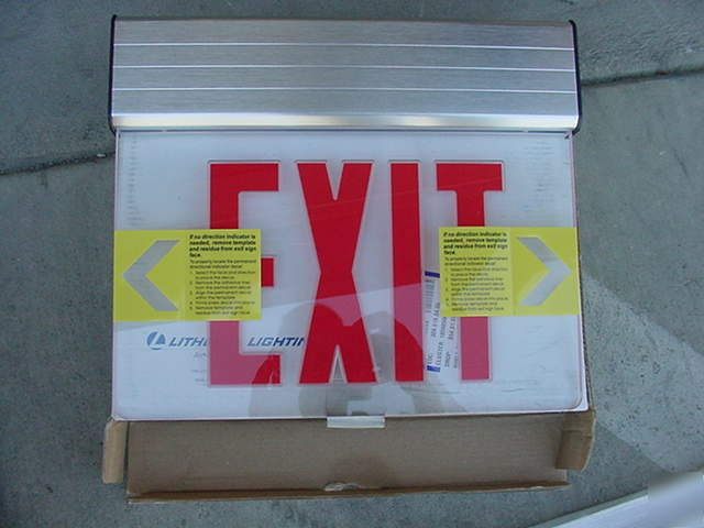 Lithonia edg 1 r 120/277 el n exit sign edge lit