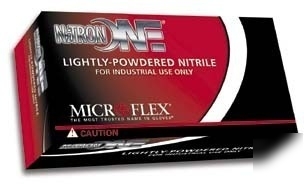 Microflex nitron one lightly-powdered nitrile: no-123-s