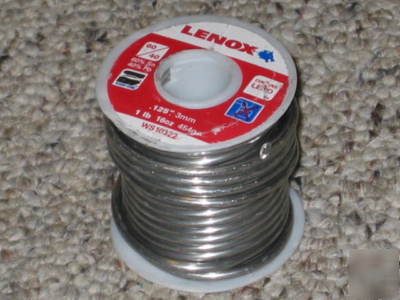 New lenox 60/40 tin lead .125IN dia. solder WS10322 1LB 