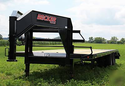 Sale 28' lo pro tandem dual gooseneck trailer-22,400# 