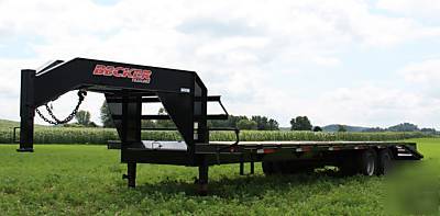 Sale 28' lo pro tandem dual gooseneck trailer-22,400# 