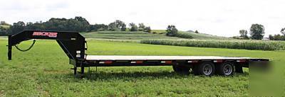 Sale 28' lo pro tandem dual gooseneck trailer-22,400# 