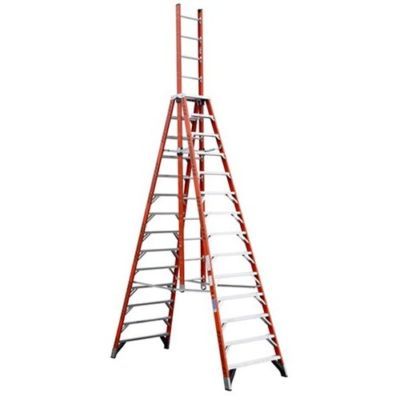 Werner E7414 14'-22' trestle extension ladder 300 lbs