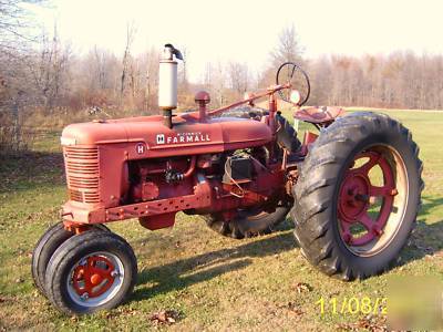 1940 40 farmall h antique farm agricultural tractor 