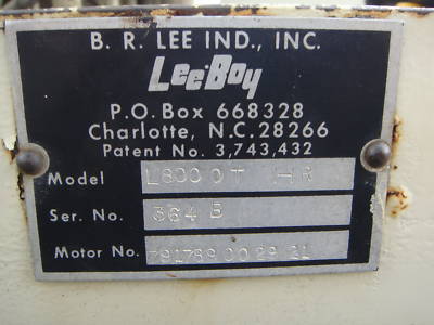 Leeboy 8000BH tracked asphalt paver, good condition