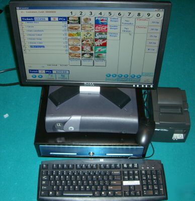 Restaurant pos system program software cash register