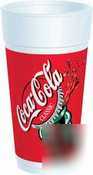 Dart coca-cola foam cup |500 ea| 24J16C - 24J16CDART