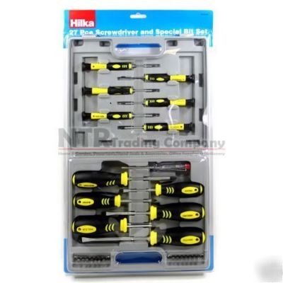 27 pc precision screwdriver and bit set - torx T6..T10