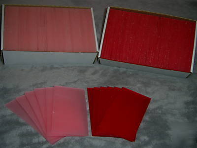 Dentist / dental lab base plate wax red or pink 5 lbs 