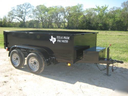 New 2010 6'X10' texas pride dump trailer 7K gvwr 