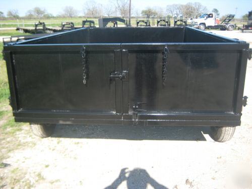 New 2010 6'X10' texas pride dump trailer 7K gvwr 