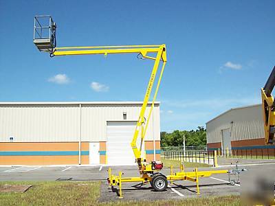 New nifty TM34 40' towable boom lift, , warranty,we ship