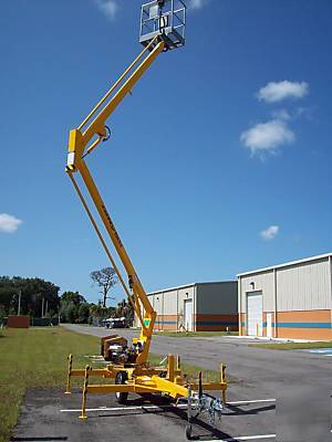 New nifty TM34 40' towable boom lift, , warranty,we ship