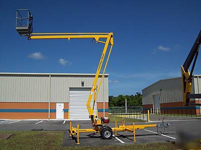 New nifty TM34 40' towable boom lift, , warranty,we ship