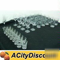 42 pc commercial restaurant bar assorted glassware set