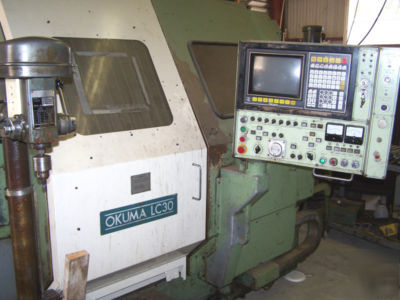 Okuma cnc lathe 4-axis 2 turret LC30-2SC LC30 & tooling