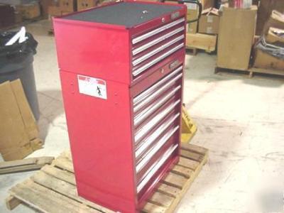 Proto 2 piece combo rolling tool cabinet and top box