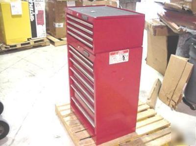 Proto 2 piece combo rolling tool cabinet and top box