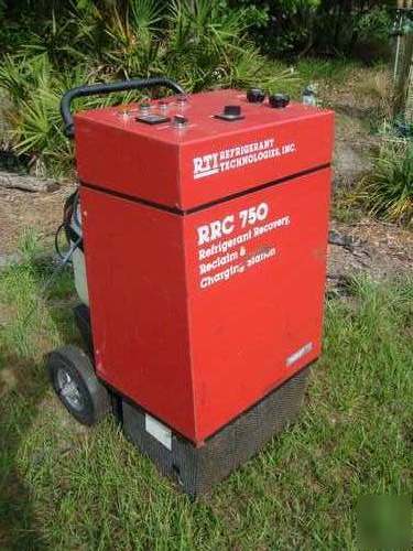 Rrc 750 refrigerant recovery machine