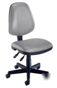 New gray adjustable office desk computer task pc chair