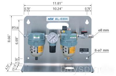 Nsk nakanishi air line kit al-0304 nc / cnc lathe