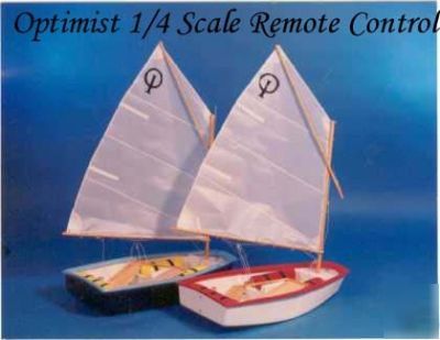 Optimist 1/4 scale remote control r/c sailboat business