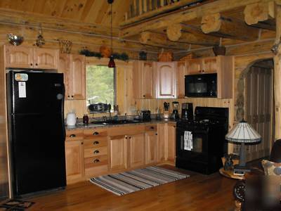 The hubbard 24' x 40' log cabin kit 1,360 square feet