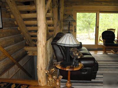 The hubbard 24' x 40' log cabin kit 1,360 square feet