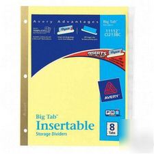 Avery big tab dividers 11112 C12138C 7 tabs