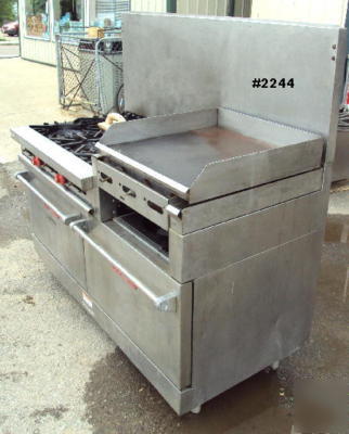 Commercial stove, grill, double oven- by vulcan