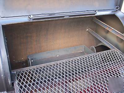 Custom bbq and charcoal grill trailer mounted 