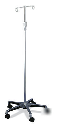 New medline deluxe 5 leg iv stand - set of 2 
