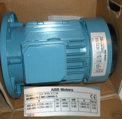 Abb MU80A19-2 MK129049-s induction motor 3-phase 