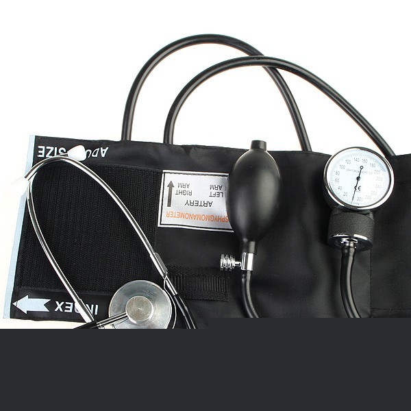 Blood pressure monitor kit stethoscope sphygmomanometer