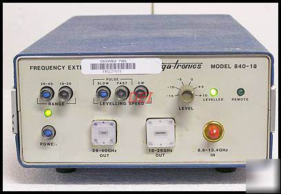 Gigatronics 840-18 frequency extender to 40 ghz w/ OP1