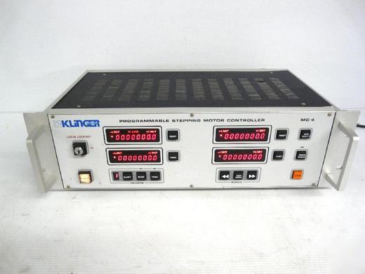 Klinger mc 4 programmable stepping motor controller 