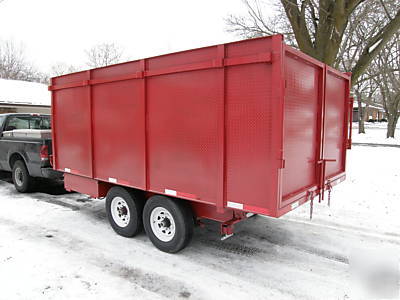 New 8'X14' x 6' gooseneck or 5TH wheel dump trailer, 