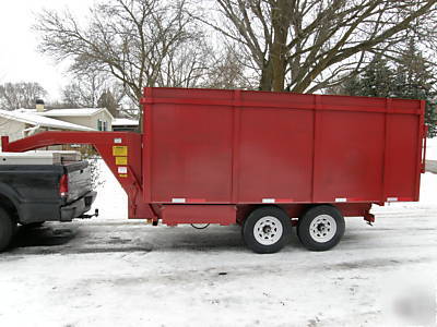 New 8'X14' x 6' gooseneck or 5TH wheel dump trailer, 