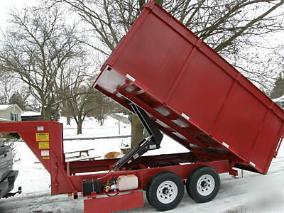 New 8'X14' x 6' gooseneck or 5TH wheel dump trailer, 